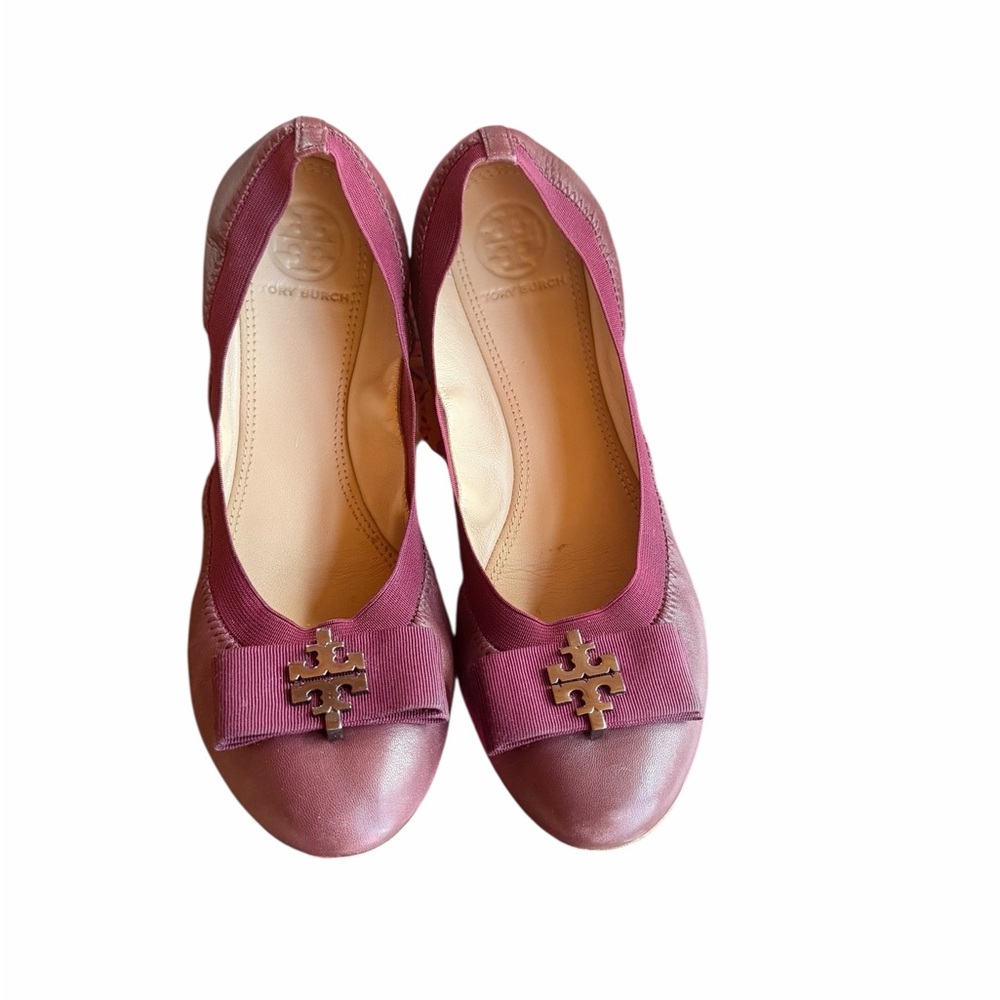 Tory‎ Burch Sedgewick Ballet Glossy North Leather Shoes
